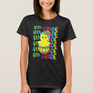 Vierte Klasse Huhn Knack das Ei Ostertag Junge T-Shirt