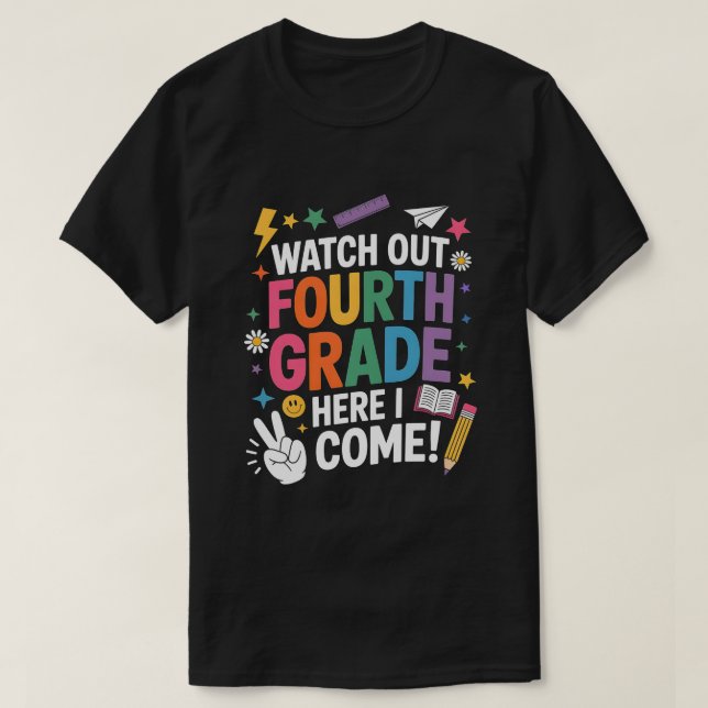 Vierte Klasse, ich komme T-Shirt (Design vorne)