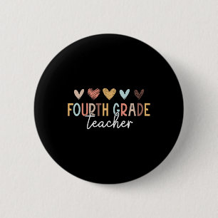 Vierte Klasse Lehrer Erster Schultag zurück Button