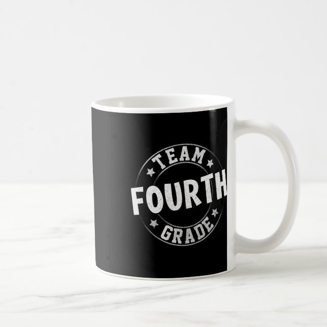 Vierte Klasse Lehrer Student zurück zur Schule 4th Kaffeetasse (Rechts)