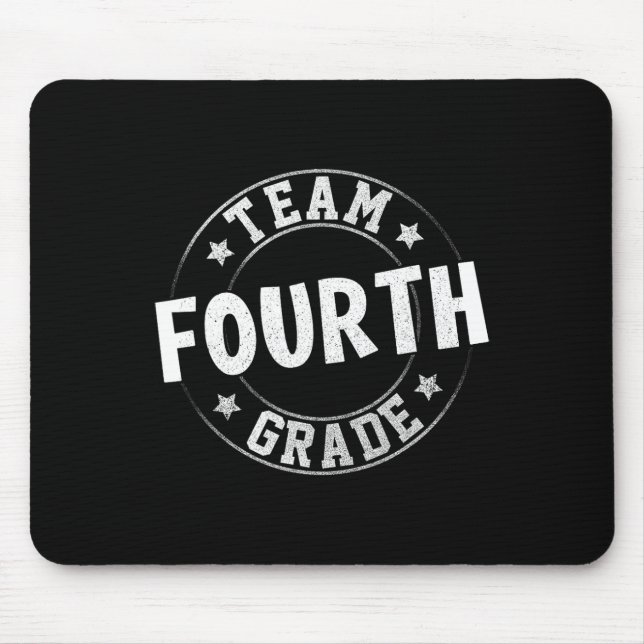Vierte Klasse Lehrer Student zurück zur Schule 4th Mousepad (Vorne)