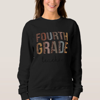 Vierte Klasse Lehrer zurück zur Schulbewertung L Sweatshirt
