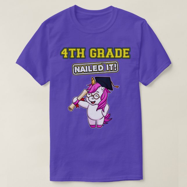 Vierte Klasse nagelte es Grundschule 4 T-Shirt (Design vorne)