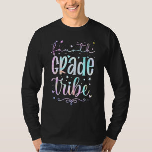 Vierte Klasse Stamm Tie Dye Zurück zur Schule Mädc T-Shirt