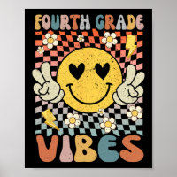 Vierte Klasse Vibes 4. Klasse Retro Lehrer 1. Tag