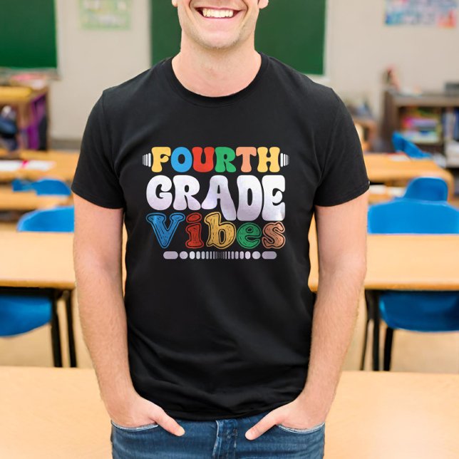 Vierte Klasse Vibes 4. Klasse zurück zur Schule T-Shirt (Von Creator hochgeladen)