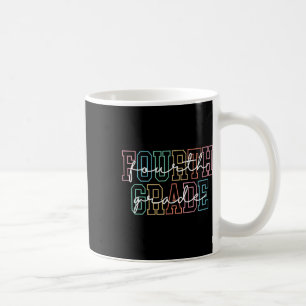Vierte Klasse Zurück zur Schule Retro Erster Tag d Kaffeetasse