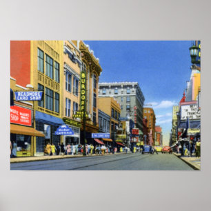 Vierte Straße Louisvilles Kentucky Poster