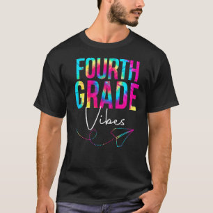Vierte Stufe Vibes Gefärbte Krawatte Bewertung Tag T-Shirt