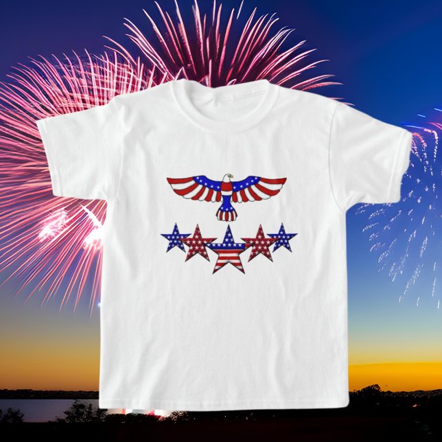 Vierte Vierte Patriotische Preteen T - Shirt (Von Creator hochgeladen)