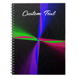 Vierteilige geometrische Wave Spiral-Foto-Notebook Notizblock