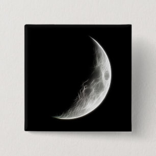 Viertelmond-Mondplaneten-Kugel Button