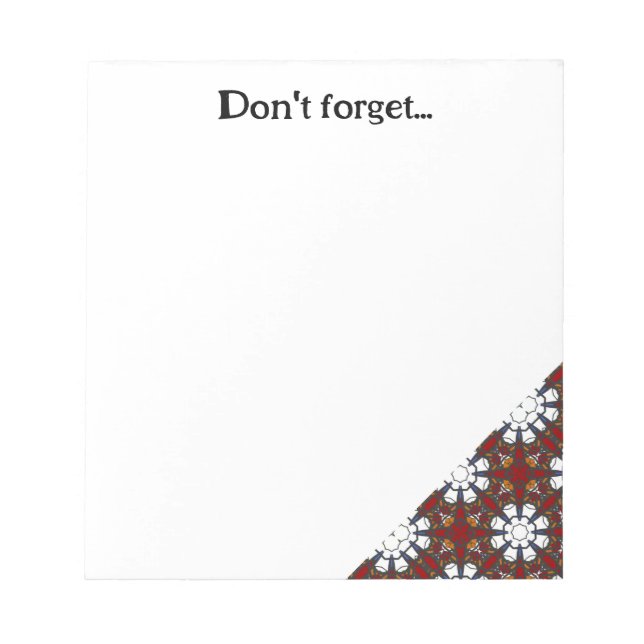 Vierter Band, Kaleidoskop, Art. 6 Notizblock (Vorderseite)