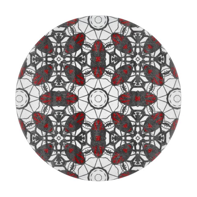 Vierter Band Kaleidoskop Art sechzehn Schneidebrett (Vorderseite)