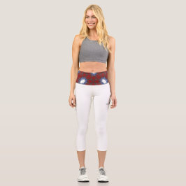 Vierter Band Kaleidoskop Kunst dreizehn Capri Leggings