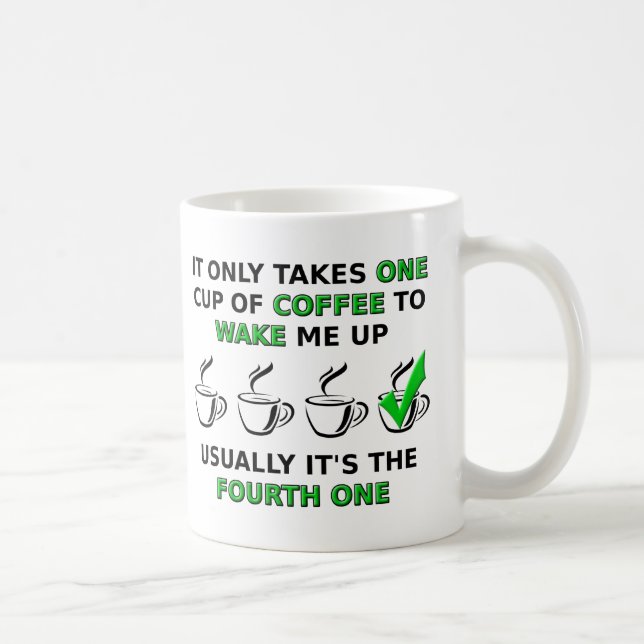 Vierter Eins-Cup Funny Mug Kaffeetasse (Rechts)