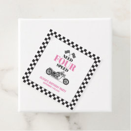 Vierter Geburtstag: Need Four Speed Pink Heavy Bik Geschenkanhänger