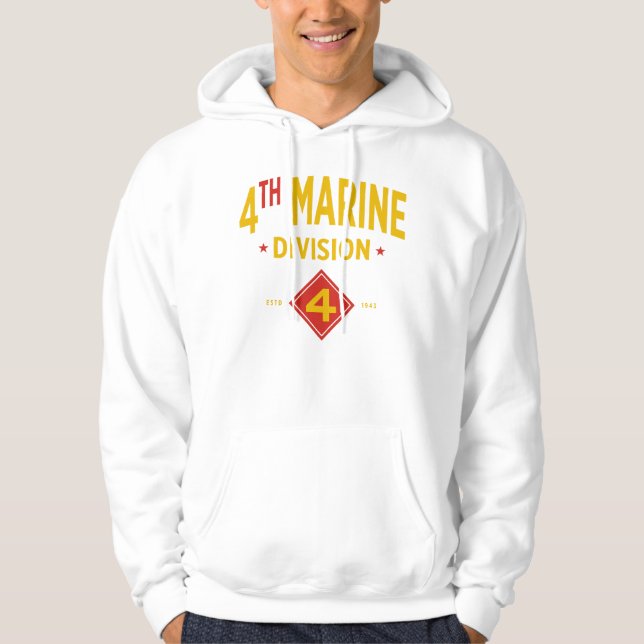 Vierter Geschäftsbereich Marine Militärische Staat Hoodie (Vorderseite)