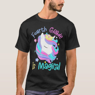 Vierter Grad ist magisches Einhorn zurück zur Schu T-Shirt