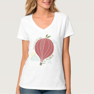Vierter Grad-Lehrer-Heißluft-Ballon Apple T-Shirt