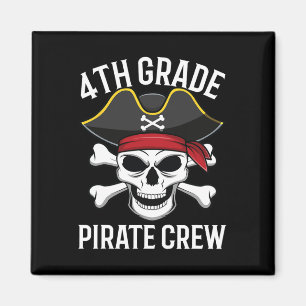 Vierter Grade Pirate Crew Halloween Kostümstudent Magnet