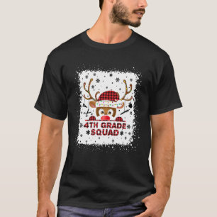 Vierter Grade Squad Lehrer Weihnachtsmann Rentier T-Shirt