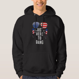 Vierter Juli 4. Juli Ich bin nur hier um zu knalle Hoodie