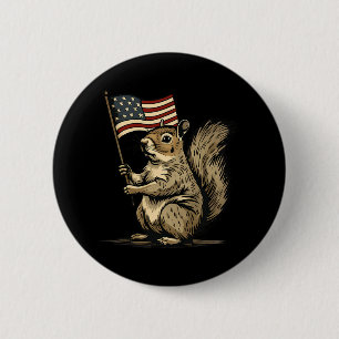 Vierter Juli 4. Juli Patriotische amerikanische Fl Button