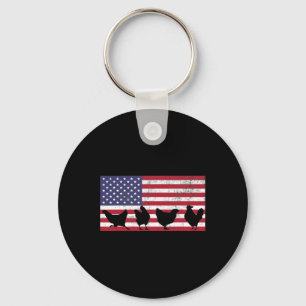 Vierter Juli 4. Juli Patriotische amerikanische Fl Schlüsselanhänger