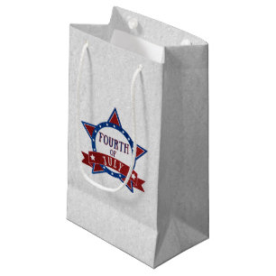 Vierter Juli Glitter Kleine Geschenktüte