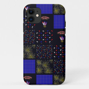 Vierter Juli-Patchwork-Muster - 4. Juli Case-Mate iPhone Hülle
