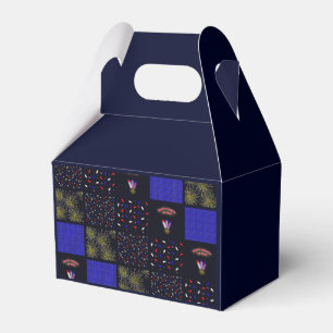 Vierter Juli-Patchwork-Muster - 4. Juli Geschenkschachtel
