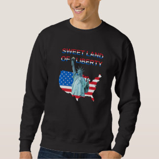 Vierter Juli, süße Heimat der Freiheit, patriotisc Sweatshirt
