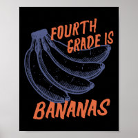Vierter Klasse Lehrer Bananas Lehrer Kinder zurück