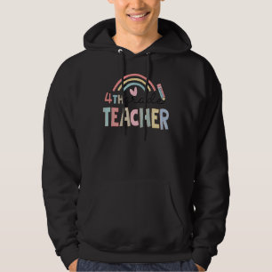 Vierter Klasse Lehrer Team 4. Klasse Squad Rainbow Hoodie