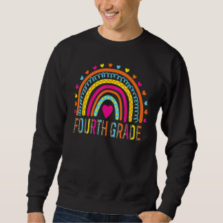 Vierter Klasse Rainbow Girls Boys Teacher Team 4th Sweatshirt