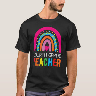 Vierter Klasse Rainbow Girls Boys Teacher Team 4th T-Shirt