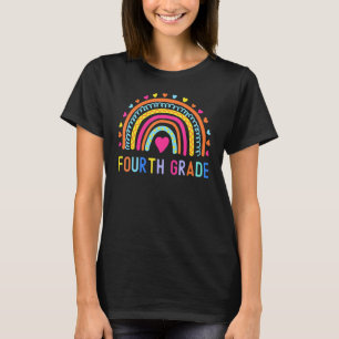 Vierter Klasse Rainbow Girls Boys Teacher Team 4th T-Shirt