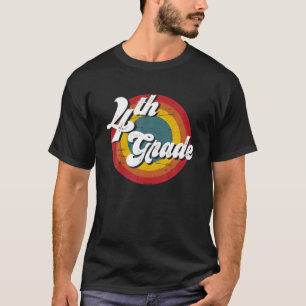 Vierter Lehrer Retro Vintag 4. Klasse Lehrer T-Shirt