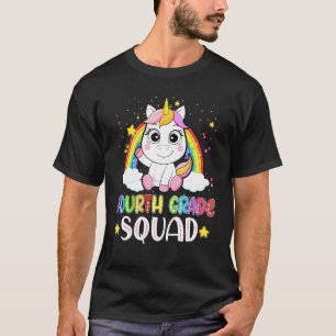 Vierter Platz Einhorn zurück zu Schulmädchen Ki T-Shirt