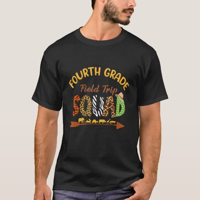 Vierter Platz für Schüler Zoo-Feldzug T-Shirt (Vorderseite)