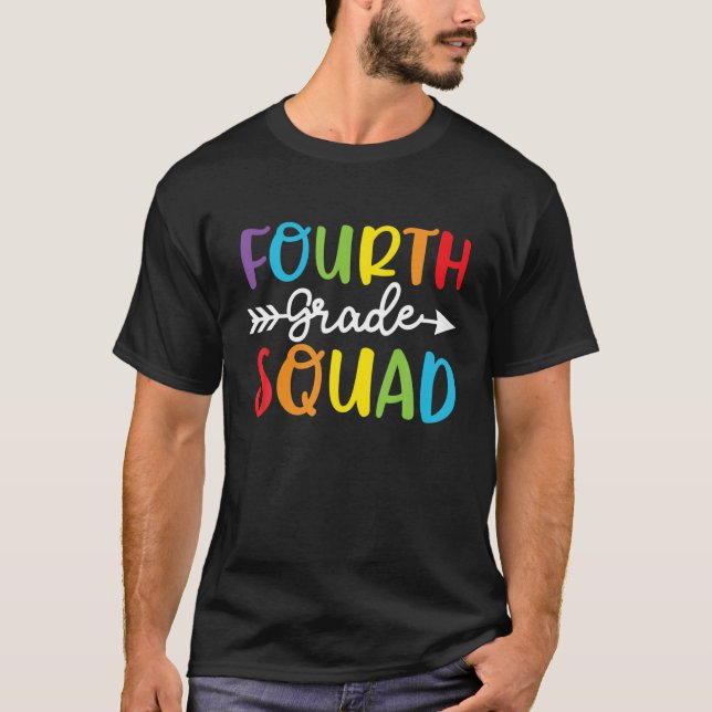 Vierter Platz Vierter Lehrer zurück T-Shirt (Vorderseite)