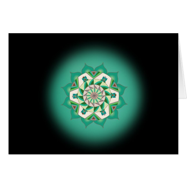 Vierter Schritt zur Soul-Karte mit vierter Chakra (Vorderseite (Horizontal))