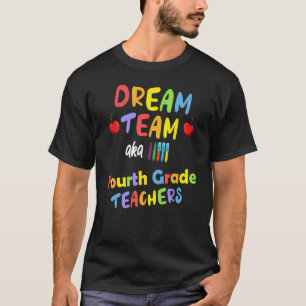 Vierter Traumlehrer der vierten Klasse Zurück Schu T-Shirt