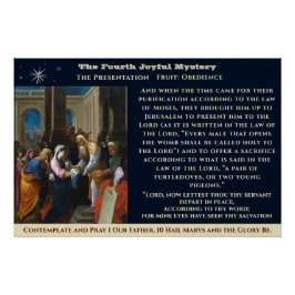 Viertes Joyful Mystery Poster