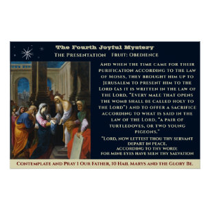 Viertes Joyful Mystery Poster