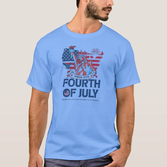 Viertes Juli T-Shirt (Vorderseite)