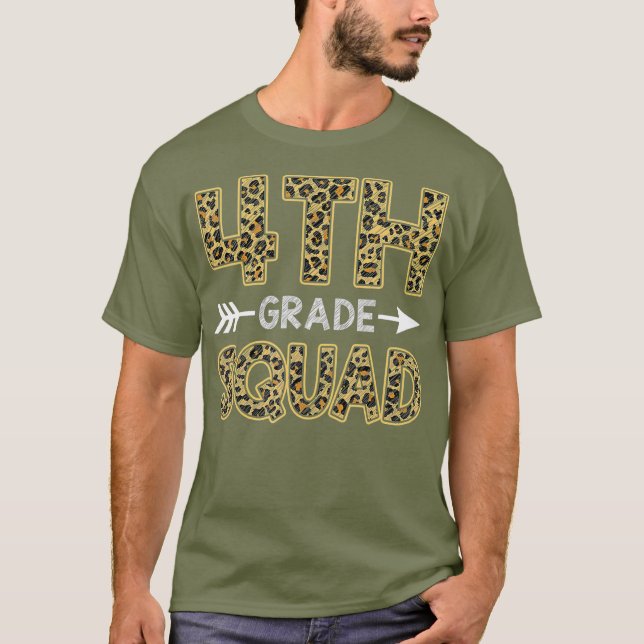 Viertklassige Squad Leopard Shirt Vierter Klasse (Vorderseite)