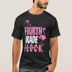 Viertklässler-Herde Rosa Flamingo T-Shirt