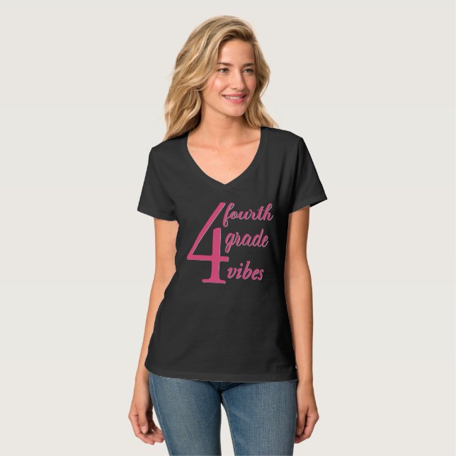 Viertklässler Vibes T-Shirt (Vorderseite Vollansicht)